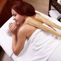 Расслабляющий массаж бамбуковыми веничками